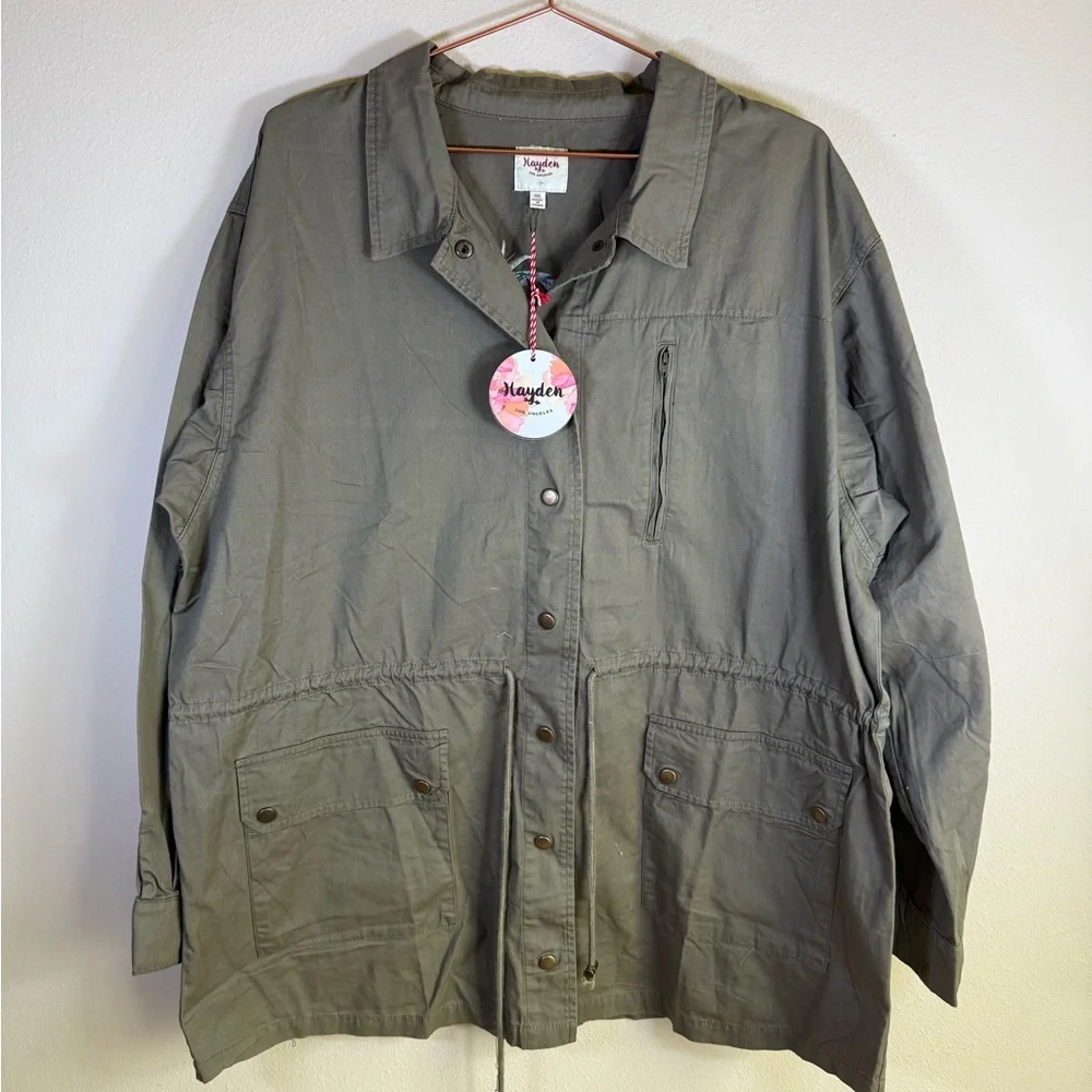 Hayden Embroidered Utility Jacket – NWT ✨🌿 1XL - Picture 3 of 6